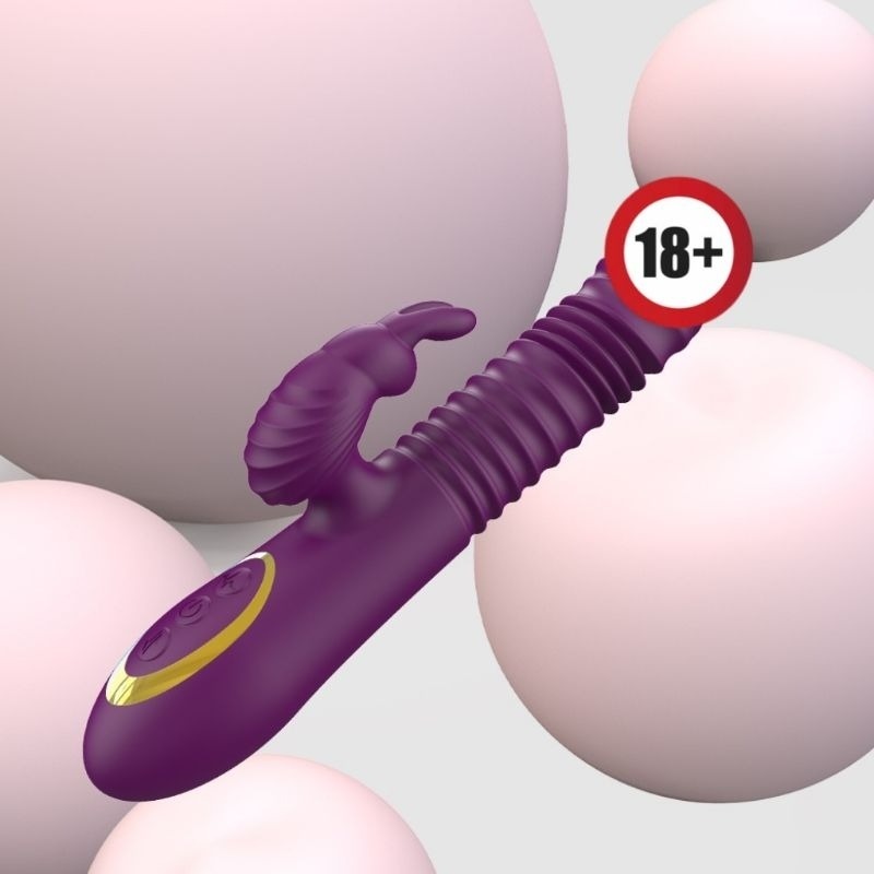 [陰趣濕町]台灣現貨-伸縮兔子G點按摩棒 自慰棒 按摩棒 跳蛋 性感情趣 成人 G點 仿真 伸縮 抽插 調情 電動棒-細節圖5