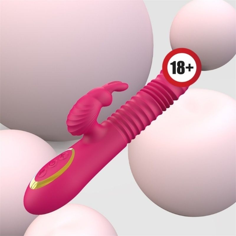 [陰趣濕町]台灣現貨-伸縮兔子G點按摩棒 自慰棒 按摩棒 跳蛋 性感情趣 成人 G點 仿真 伸縮 抽插 調情 電動棒-細節圖6