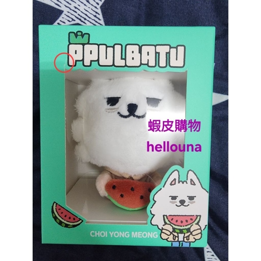 【TXT角巴兔 日本西瓜勇猛娃娃+收納包+和紙+滿額卡+日巡扭蛋貼紙+秀彬立牌+然竣生日禮盒】西瓜娃 特典卡 永萌 周邊-細節圖3