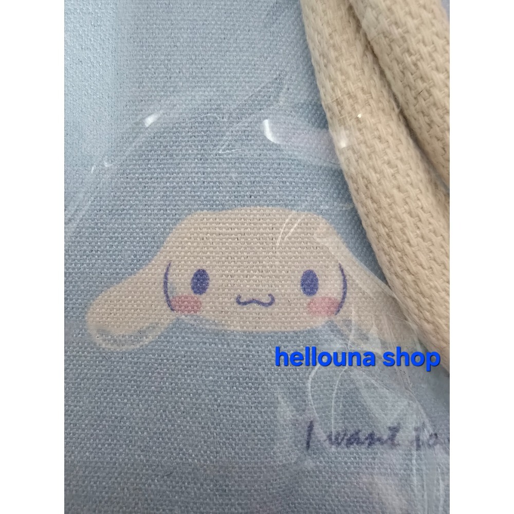 【三麗鷗大耳狗可愛大臉棉麻手提袋 送小禮】大開口手提包 自然風麻布提袋 日式編織袋托特包 文青風黃麻環保袋 無印風便當袋-細節圖8