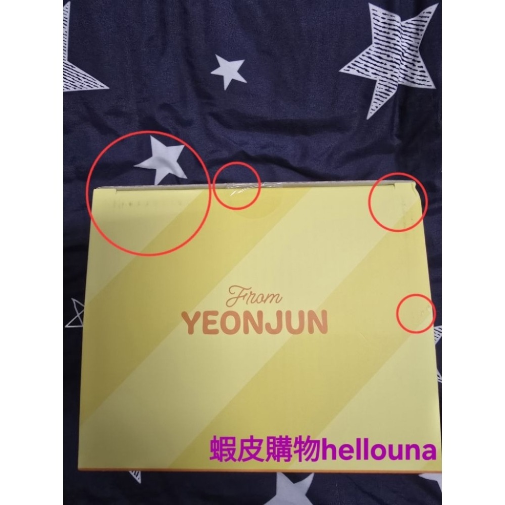 【TXT角巴兔 日本西瓜黃春娃娃+生日禮盒+收納包+滿額卡】崔然竣 西瓜春 大黃春 日區小卡 西瓜娃 特典 原皮 耳機包-細節圖8