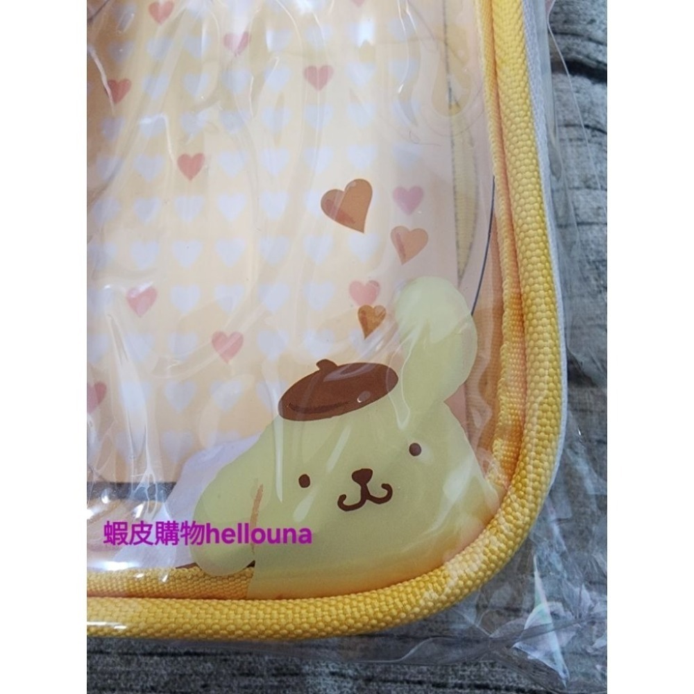 【三麗鷗可愛萬用包 大耳狗 布丁狗 送小禮】透明娃包 7-11聯名 溜娃包 收納包 保護娃娃 裝飾包包 痛包 掛玩偶吊飾-細節圖8