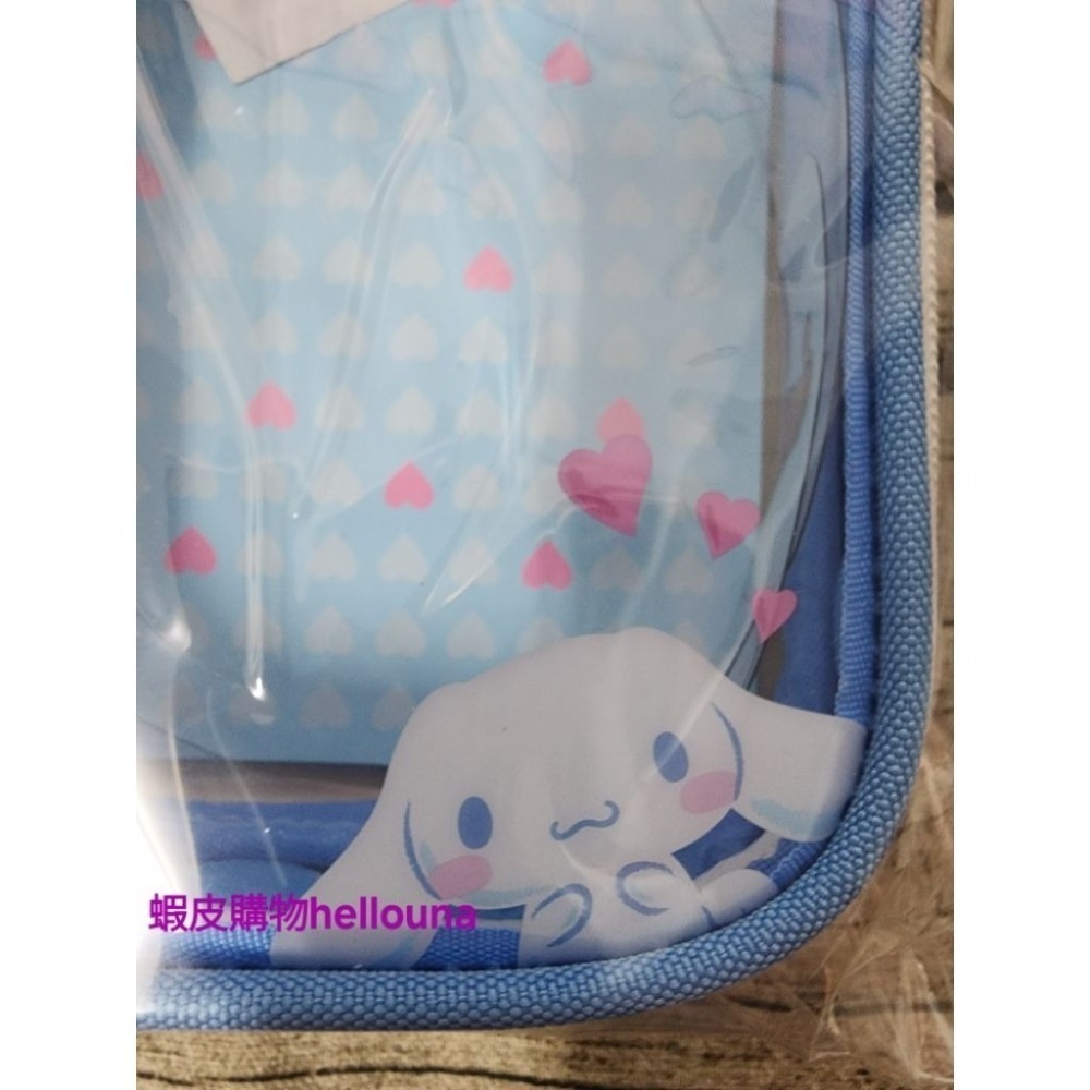 【三麗鷗可愛萬用包 大耳狗 布丁狗 送小禮】透明娃包 7-11聯名 溜娃包 收納包 保護娃娃 裝飾包包 痛包 掛玩偶吊飾-細節圖5