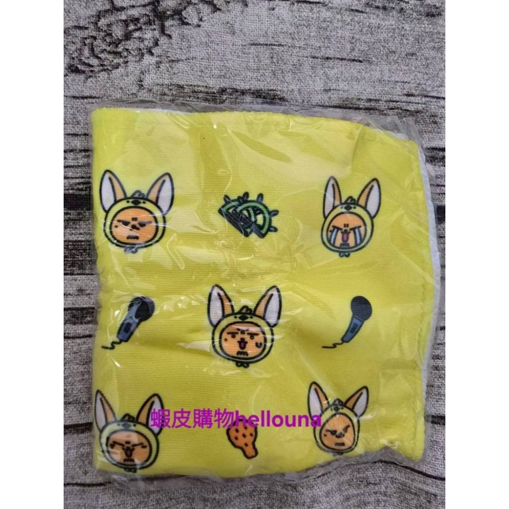 【TXT角巴兔 坐姿黃春娃娃+日巡扭蛋黃春方巾】然竣同款 頭巾 手帕 日本演唱會周邊 TXT娃娃 原皮吊飾玩偶棒球春現貨-細節圖8