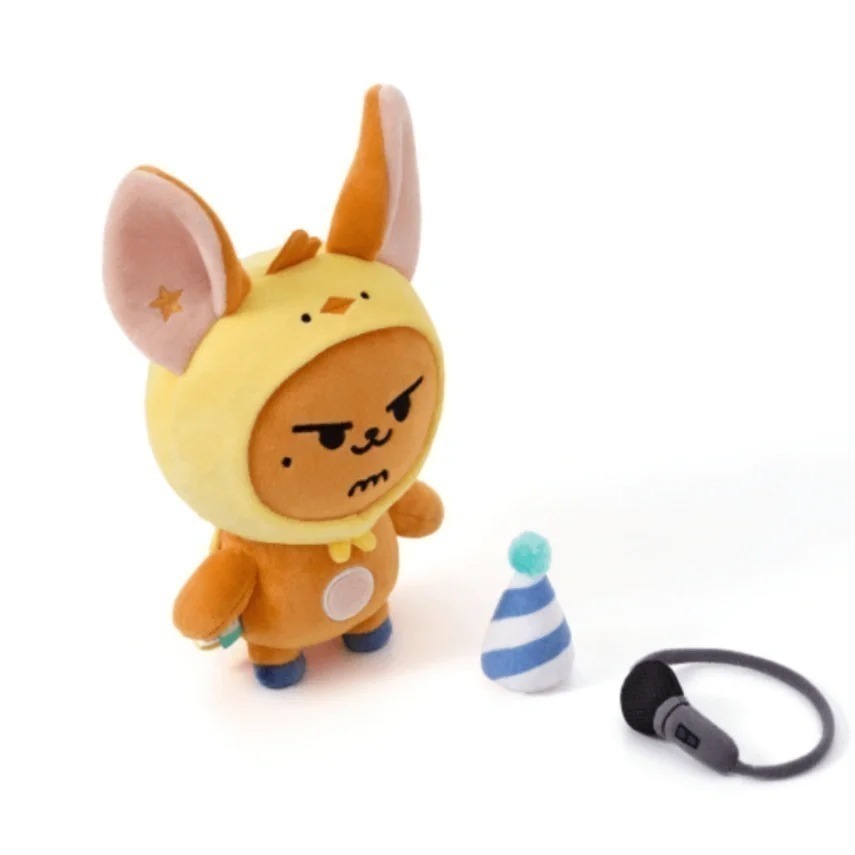 【TXT角巴兔 黃春大娃娃 然竣生日組 盒損】大黃春 大春 20公分娃娃 站姿 大玩偶 現貨 棒球春 原皮春 雪娃 小卡-細節圖5