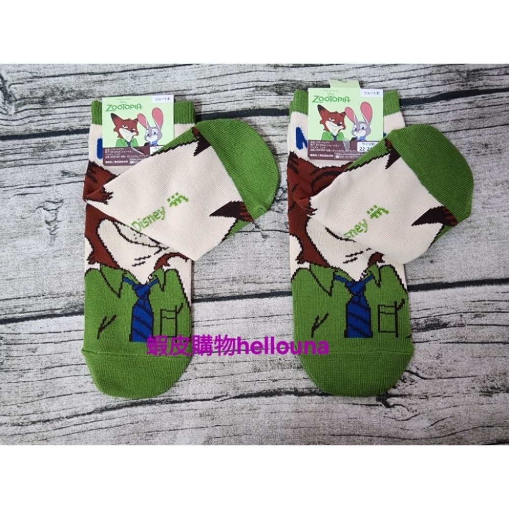 【日本 迪士尼 動物方城市 狐狸尼克襪子】短襪 NICK卡通襪 動物方程式 瘋狂動物城 現貨 尼克與茱蒂 踝襪 JUDY-細節圖8