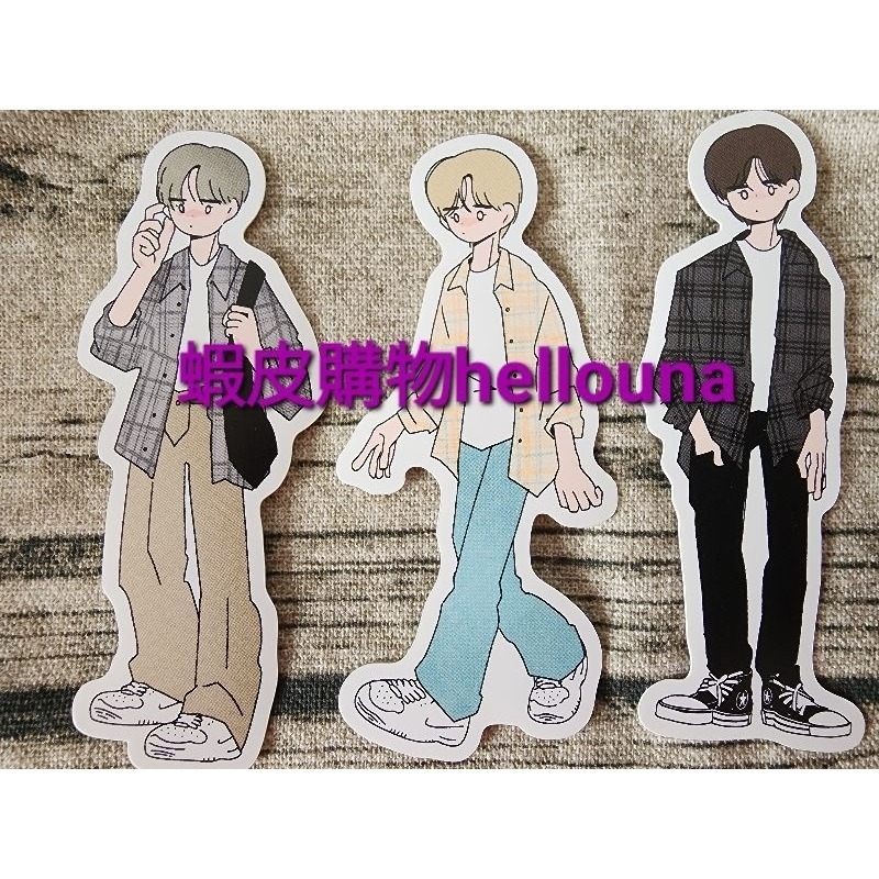 【TXT貼紙 秀彬杋圭太顯】可愛動物造型裝飾貼紙 小卡盒咕卡筆電書包行李箱生日咖啡廳周邊韓站週邊moa應援客製化封口貼紙-規格圖9