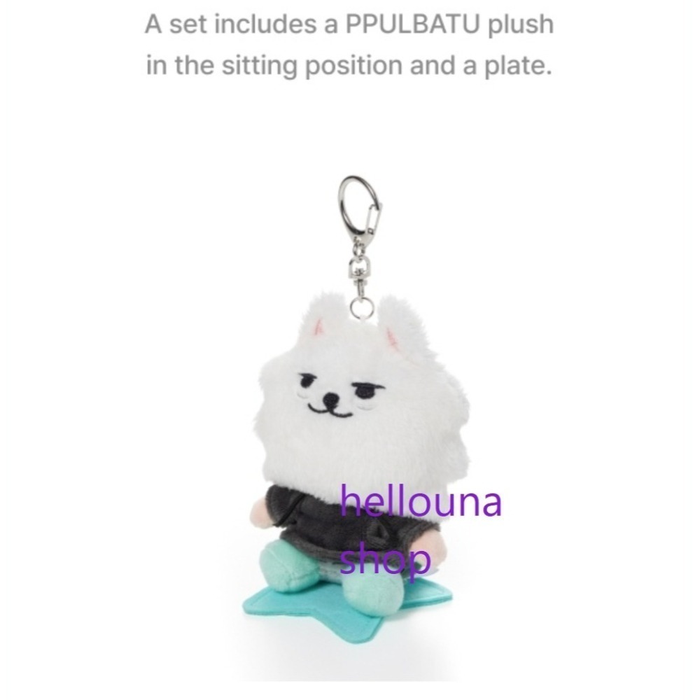 【TXT角巴兔 勇猛坐姿娃娃+秀彬韓站 明信片人生四格貼紙】現貨 官方玩偶 坐娃 娃娃吊飾 永萌 小檔官娃 棒球原皮站姿-細節圖4