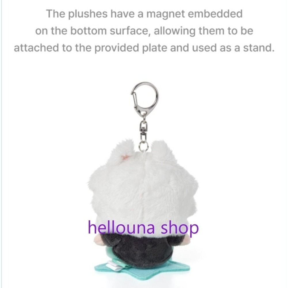 【TXT角巴兔 勇猛坐姿娃娃+秀彬韓站 明信片人生四格貼紙】現貨 官方玩偶 坐娃 娃娃吊飾 永萌 小檔官娃 棒球原皮站姿-細節圖5