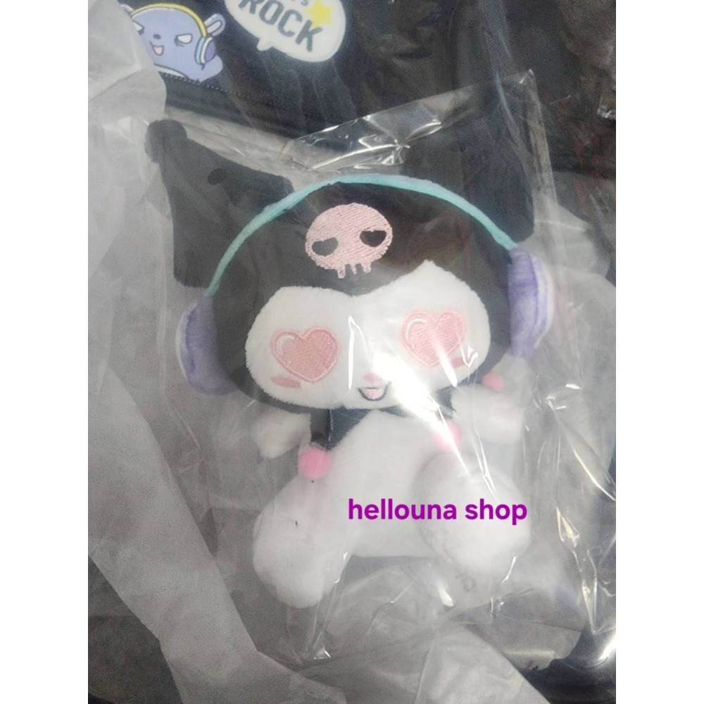 【三麗鷗酷洛米 透明窗後背包+絨毛吊飾】正版 大容量背包 娃包 痛包 搖滾風 甜酷風 地雷系kuromi娃娃 庫洛米吊飾-細節圖9
