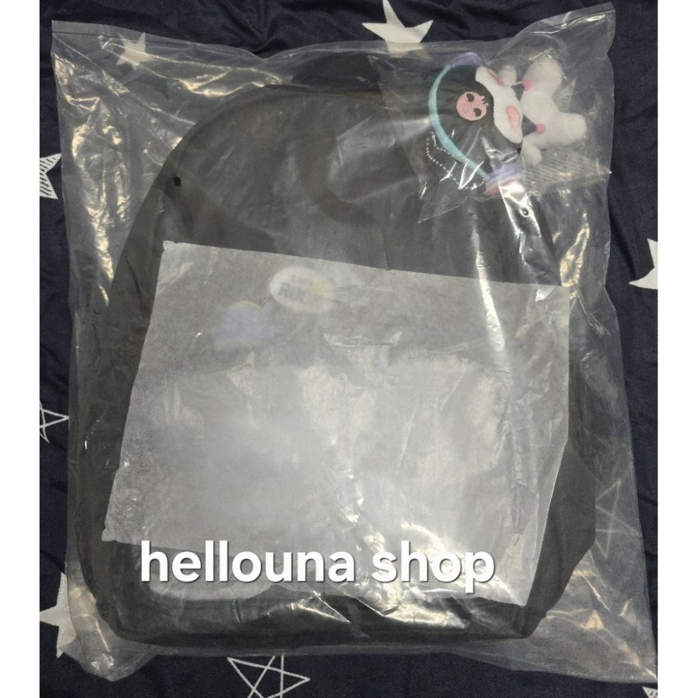 【三麗鷗酷洛米 透明窗後背包+絨毛吊飾】正版 大容量背包 娃包 痛包 搖滾風 甜酷風 地雷系kuromi娃娃 庫洛米吊飾-細節圖9