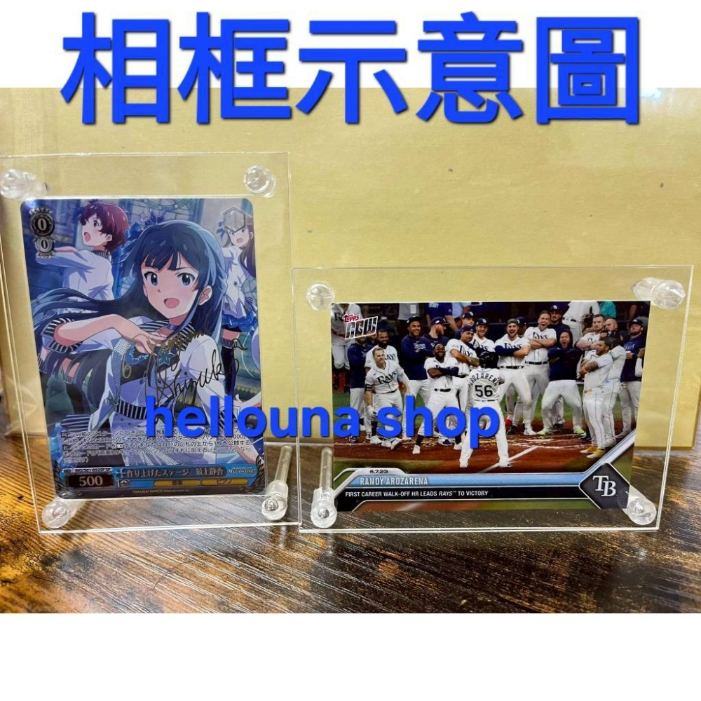 【日本DIY擺設相框】韓國明星小卡展示架 直式橫式相片架 多功能透明相框 簡約風格居家裝飾 桌面照片牆球員卡 大創直立式-細節圖6