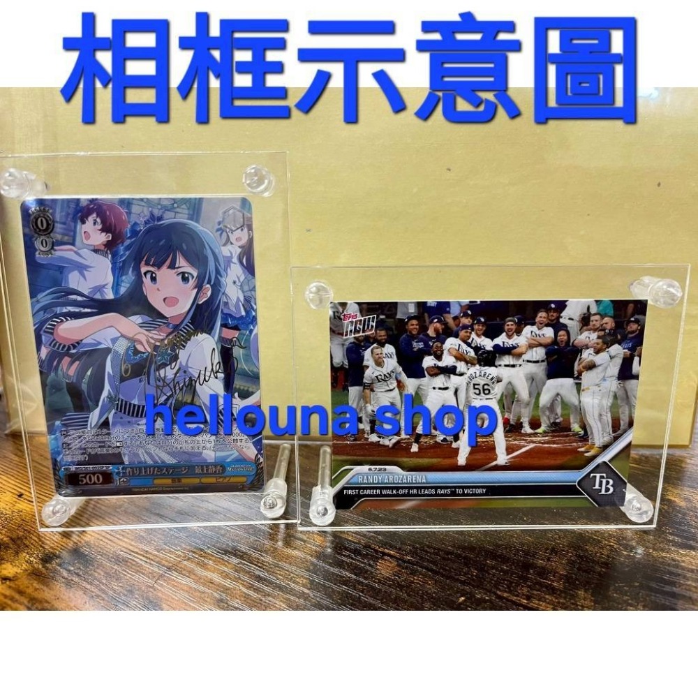 【日本DIY擺設相框】韓國明星小卡展示架 直式橫式相片架 多功能透明相框 簡約風格居家裝飾 桌面照片牆球員卡 大創直立式-細節圖6