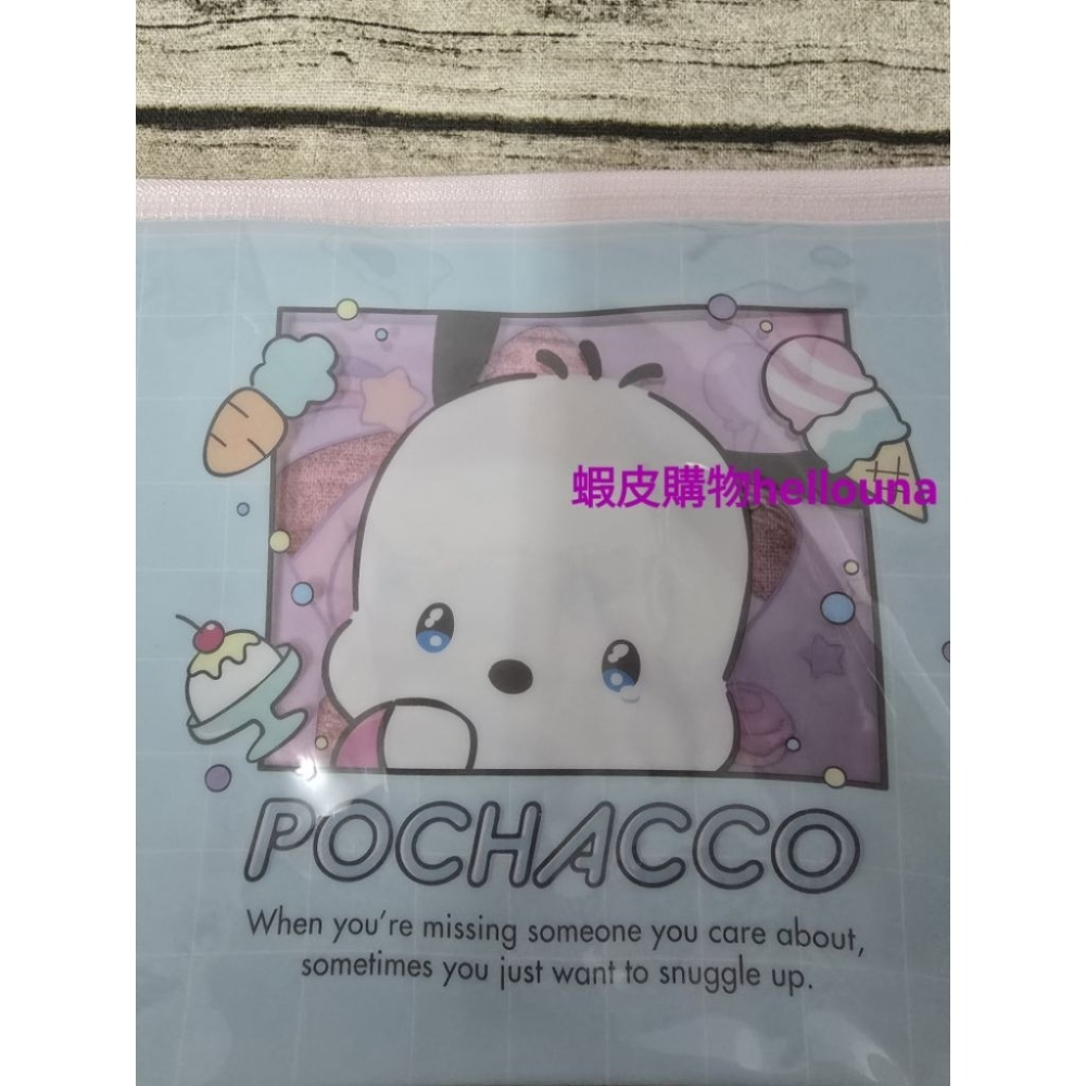 【大耳狗 帕恰狗 雙面拉鍊袋 送小禮】日本三麗鷗 果凍包 收納袋 資料袋 夾鏈袋 文件袋 萬用包文具包化妝包小物袋透明袋-細節圖7