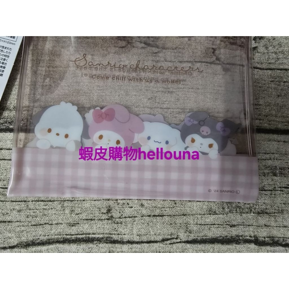【日本三麗鷗 趴睡造型拉鍊袋 送手機掛繩】酷洛米 美樂蒂 大耳狗 帕恰狗 零錢包 懶洋洋收納包 可愛小寶寶萬用小袋收納袋-細節圖6