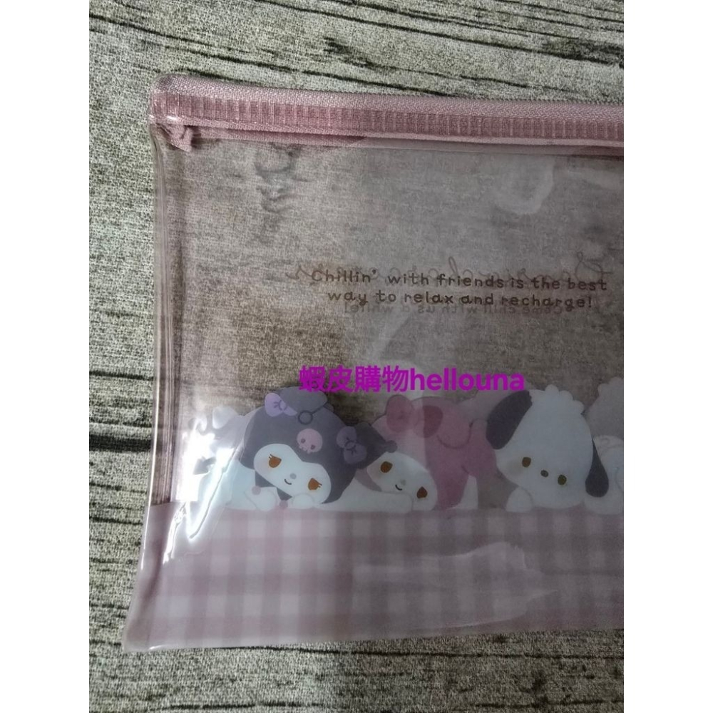 【日本三麗鷗 趴睡造型拉鍊袋 送手機掛繩】酷洛米 美樂蒂 大耳狗 帕恰狗 零錢包 懶洋洋收納包 可愛小寶寶萬用小袋收納袋-細節圖9
