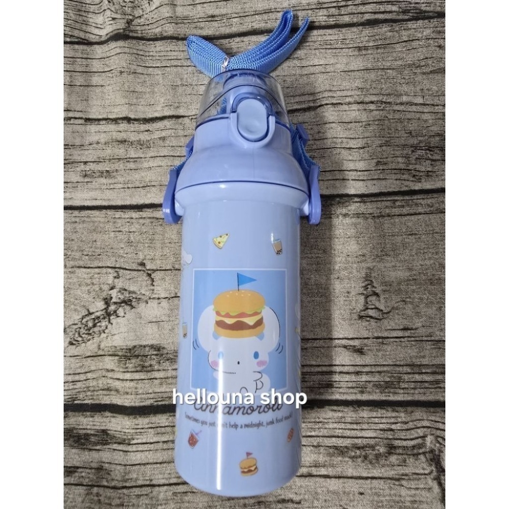 【韓國LiLFANT大耳狗 彈跳瓶蓋冷水壺 送小禮】超輕量隨身瓶 冷水瓶 登山 露營 野餐 可調背帶 三麗鷗卡通明星水杯-細節圖6