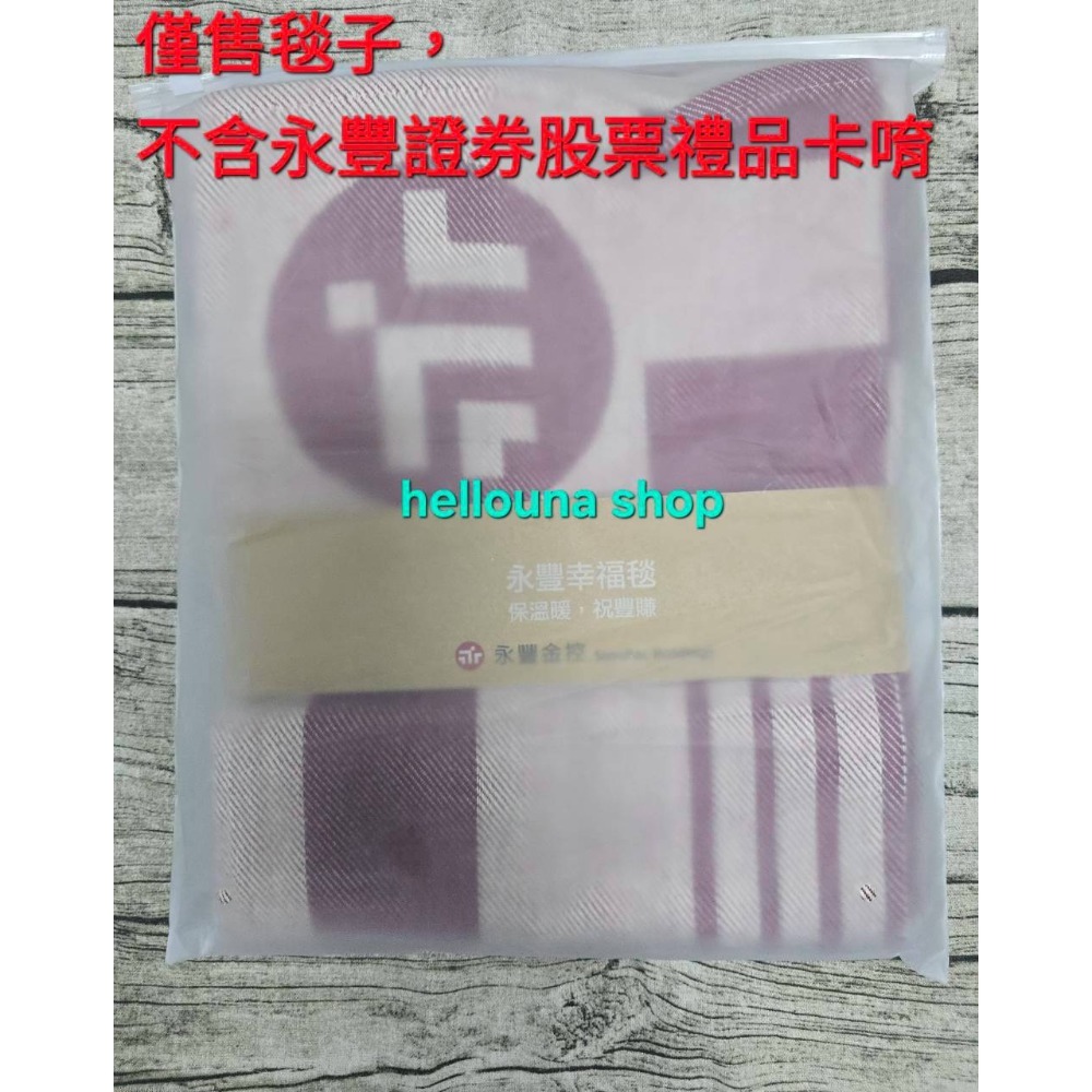 永豐幸福毯*1(僅毯子，不含股票禮品卡唷)