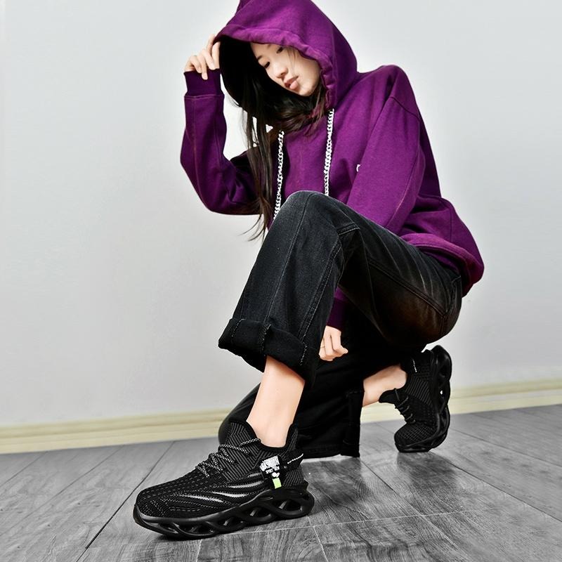 ‹防穿刺鋼頭安全鞋› JS8080 抗砸鋼包頭 防刺穿厚底 防滑橡膠鞋底 老爹鞋 日常戶外休閒鞋 運動風 中性鞋款-細節圖8