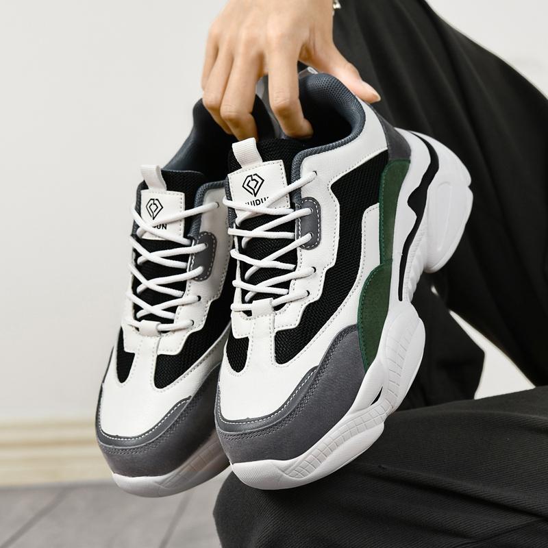 ‹防穿刺鋼頭安全鞋› JS8817 抗砸鋼包頭 防刺穿厚底 防滑橡膠鞋底 老爹鞋 日常戶外休閒鞋 運動風 中性鞋款-細節圖4