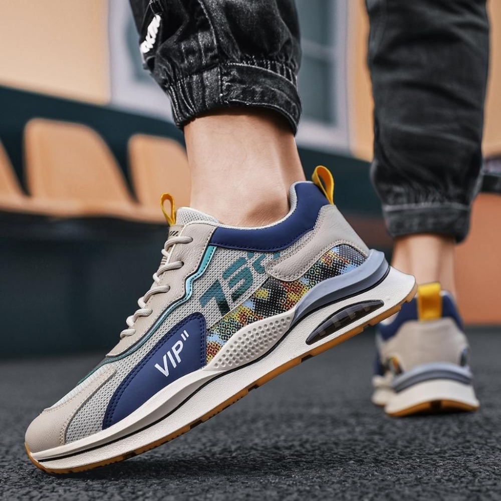 ‹防穿刺鋼頭安全鞋› JS9001 抗砸鋼包頭 防刺穿厚底 防滑橡膠鞋底 老爹鞋 日常戶外休閒鞋 運動風 中性鞋款-細節圖3