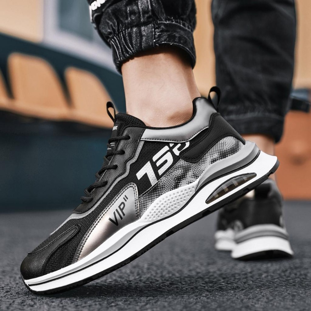 ‹防穿刺鋼頭安全鞋› JS9001 抗砸鋼包頭 防刺穿厚底 防滑橡膠鞋底 老爹鞋 日常戶外休閒鞋 運動風 中性鞋款-細節圖5