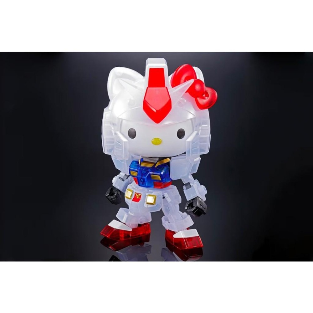 ‹正版› 萬代BANDAI組裝模型Hello Kitty 鋼彈 RX-78-2 初鋼 SD EX-STANDARD 彩透-細節圖2