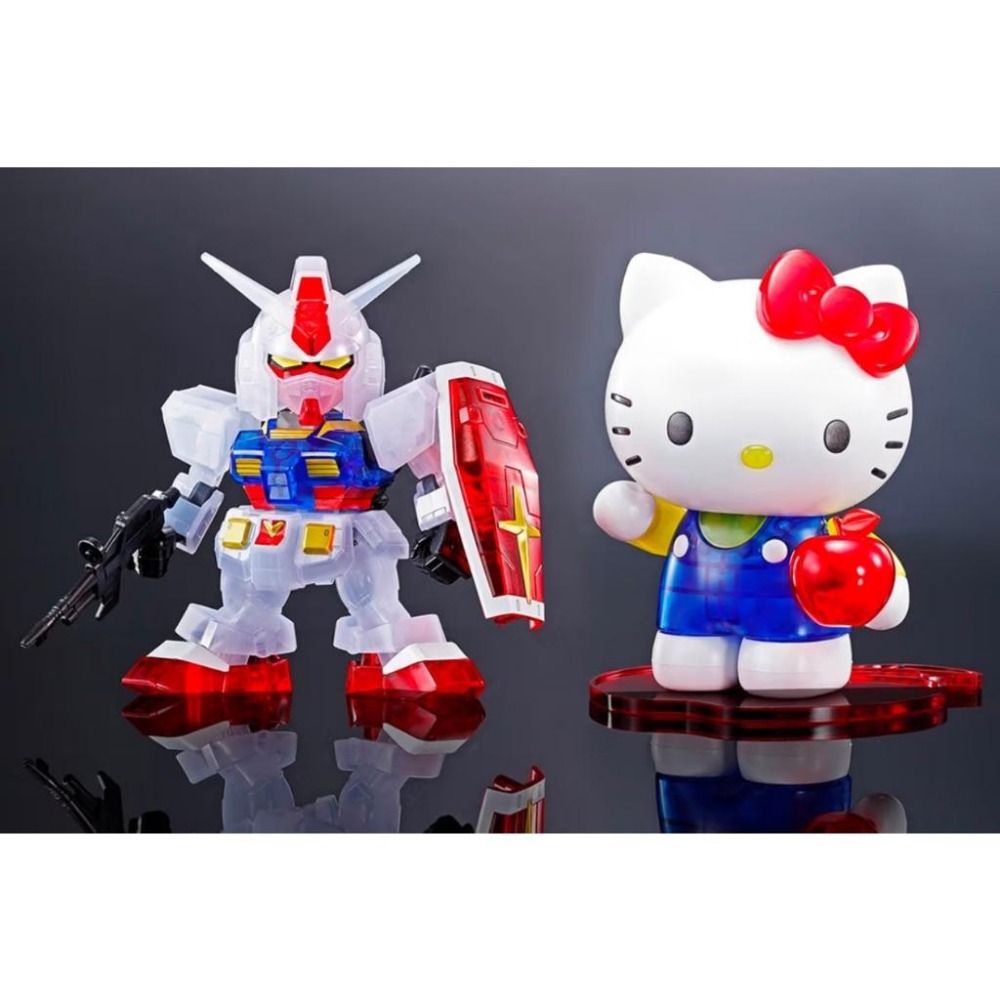 ‹正版› 萬代BANDAI組裝模型Hello Kitty 鋼彈 RX-78-2 初鋼 SD EX-STANDARD 彩透-細節圖3
