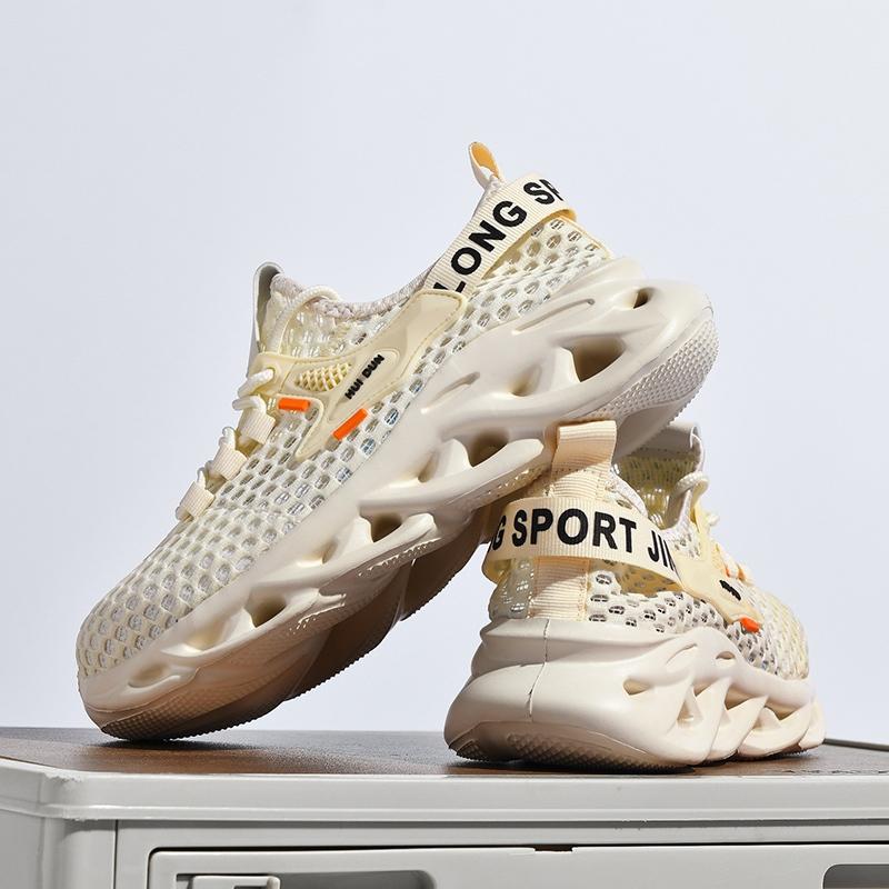 ‹防穿刺鋼頭安全鞋› JS8082 抗砸鋼包頭 防刺穿厚底 防滑橡膠鞋底 老爹鞋 日常戶外休閒鞋 運動風 中性鞋款-細節圖3