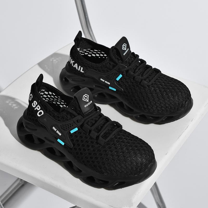 ‹防穿刺鋼頭安全鞋› JS8082 抗砸鋼包頭 防刺穿厚底 防滑橡膠鞋底 老爹鞋 日常戶外休閒鞋 運動風 中性鞋款-細節圖8