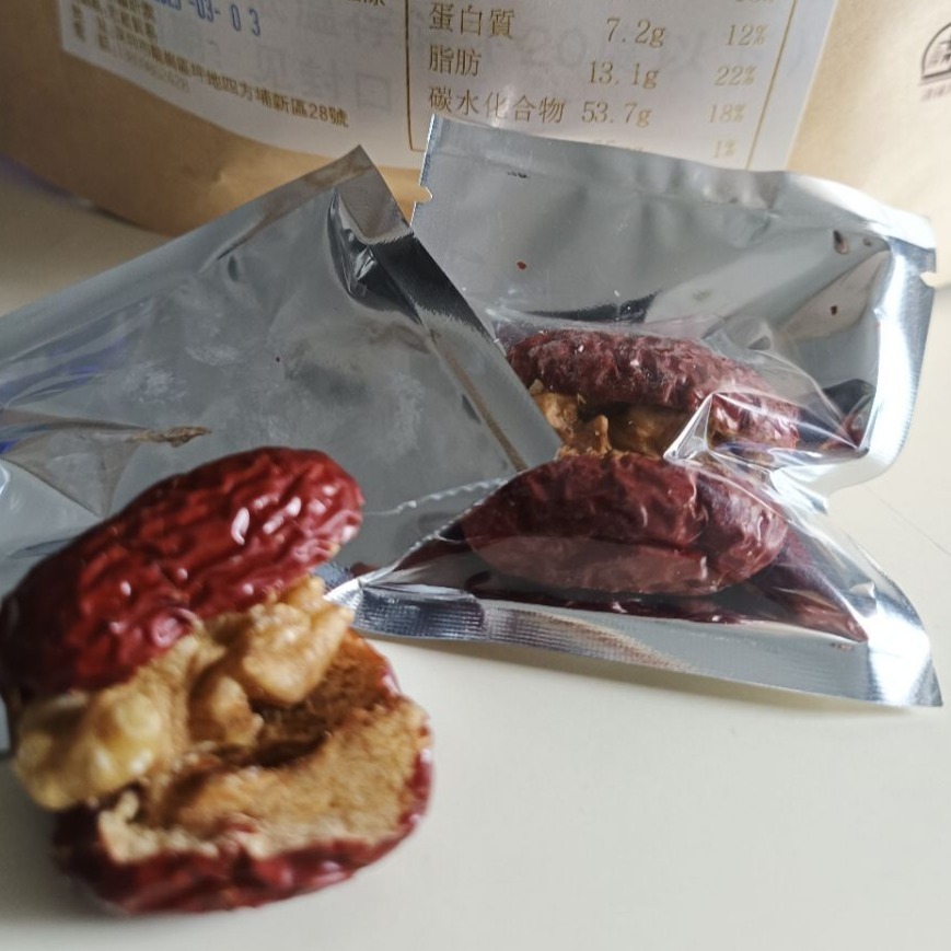 紅棗夾核桃仁 300g半斤袋裝 單入 每包±35顆-細節圖5
