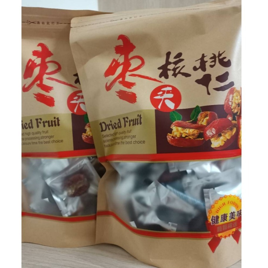 紅棗夾核桃仁 300g半斤袋裝 單入 每包±35顆-細節圖6