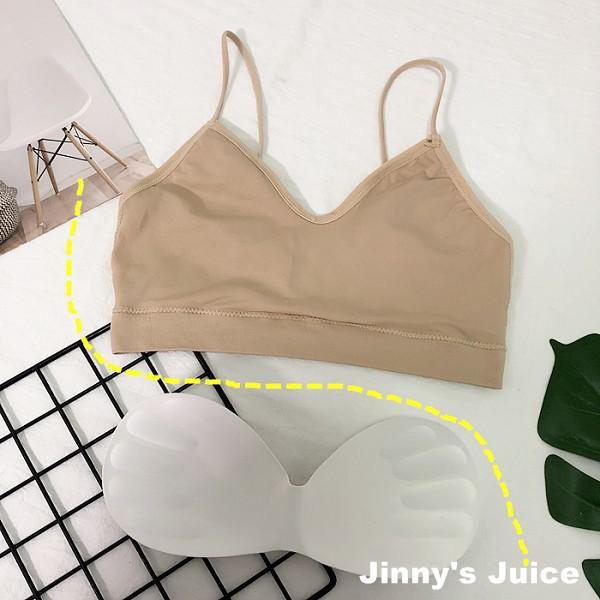 現貨 細肩帶針織彈性小可愛 手掌胸墊 針織背心 細肩帶背心 短版背心 外搭背心 細肩帶小可愛 大彈性背心 附胸墊-細節圖3