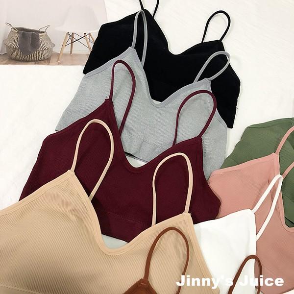 現貨 細肩帶針織彈性小可愛 手掌胸墊 針織背心 細肩帶背心 短版背心 外搭背心 細肩帶小可愛 大彈性背心 附胸墊-細節圖8