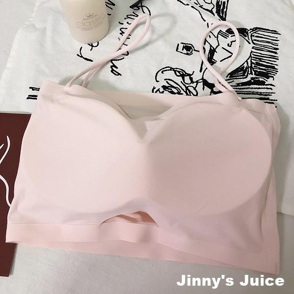 現貨❤️超級舒服 冰絲莫代爾細肩帶平口背心 附胸墊 小可愛 莫代爾 冰絲背心 短版背心 萊卡背心 大奶背心-細節圖5