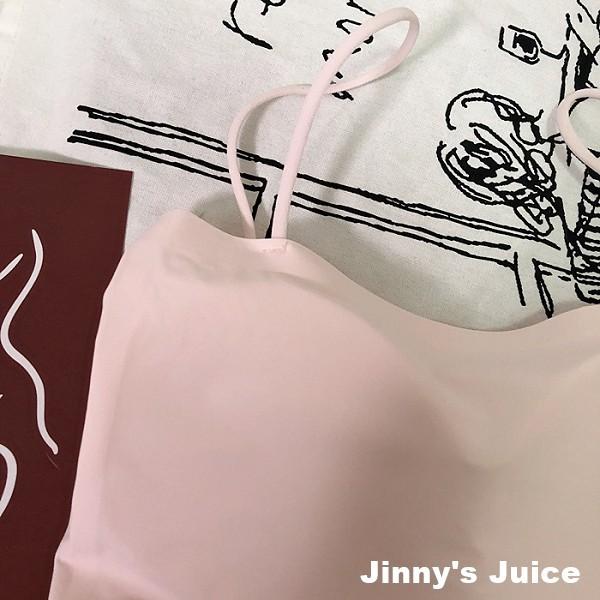 現貨❤️超級舒服 冰絲莫代爾細肩帶平口背心 附胸墊 小可愛 莫代爾 冰絲背心 短版背心 萊卡背心 大奶背心-細節圖8