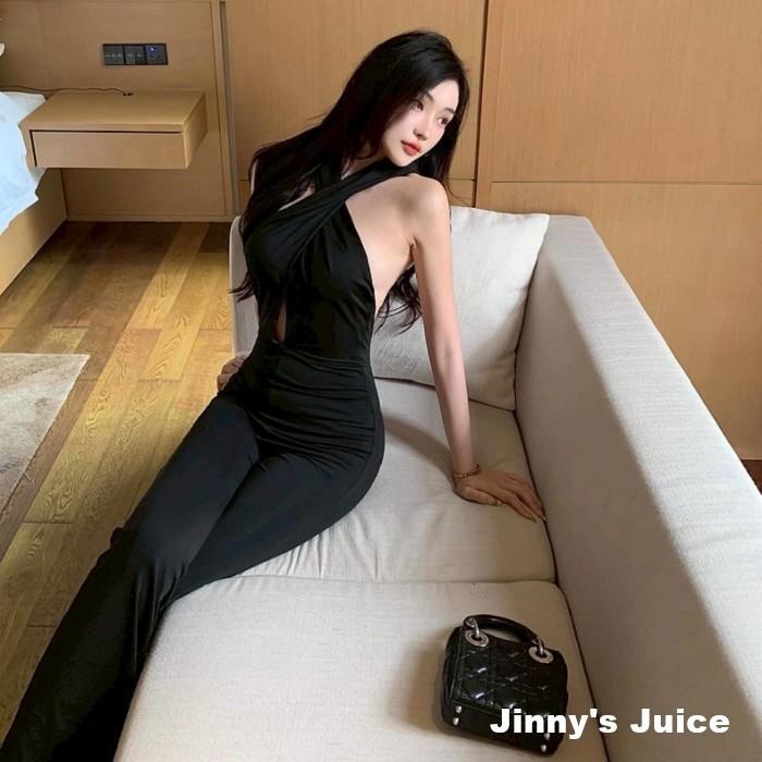 現貨 性感交叉連身喇叭褲 連身褲 喇叭褲 性感 露背 連帽 連身褲 連身喇叭褲 性感連身褲 露背連身褲 交叉露背-細節圖3