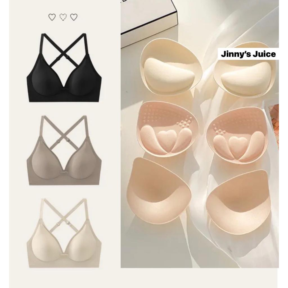 現貨中❤️超舒服冰絲大奶美背內衣 無痕內衣 厚墊內衣 大奶內衣 爆乳內衣 美背內衣 外擴內衣 面膜內衣 冰絲內衣-細節圖8