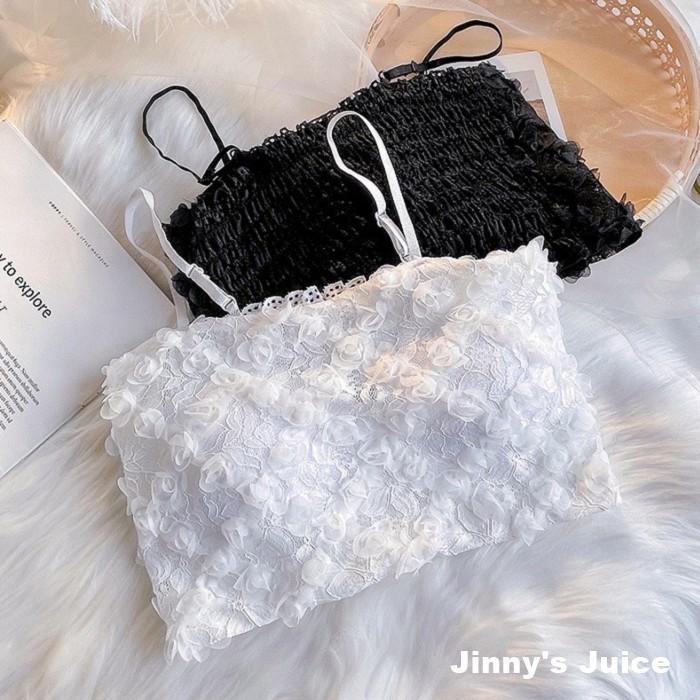 現貨 胸墊花朵蕾絲平口背心 小可愛 細肩帶背心 花朵背心 蕾絲背心 花朵蕾絲背心 內搭背心 內搭蕾絲 胸墊背心 胸墊蕾絲-細節圖2