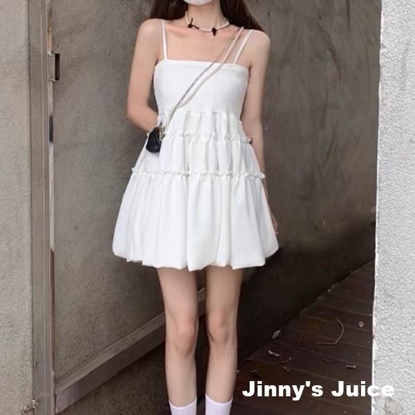 現貨 法式可愛澎裙洋裝 短裙洋裝 吊帶洋裝 平口洋裝 白色洋裝 黑色洋裝 矮個子洋裝 氣質洋裝 澎裙洋裝 法式洋裝 蛋糕-細節圖5