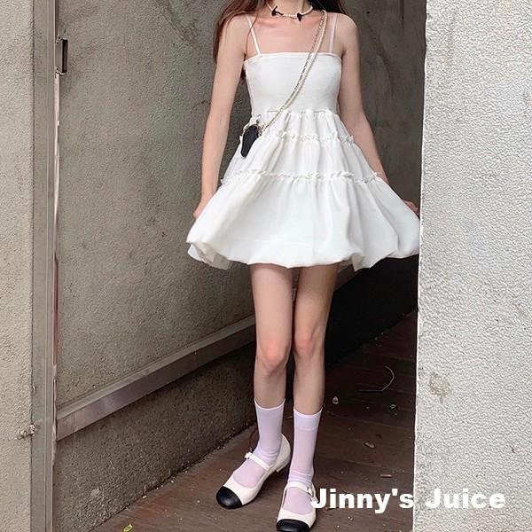 現貨 法式可愛澎裙洋裝 短裙洋裝 吊帶洋裝 平口洋裝 白色洋裝 黑色洋裝 矮個子洋裝 氣質洋裝 澎裙洋裝 法式洋裝 蛋糕-細節圖8