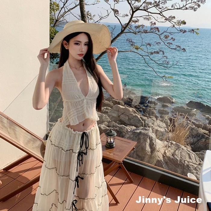 現貨 三件式雪紡露背長裙洋裝 渡假洋裝 長裙洋裝 透視洋裝 雪紡洋裝 露背洋裝 露腿洋裝 露背長裙洋裝 仙女洋裝 長洋裝-細節圖4