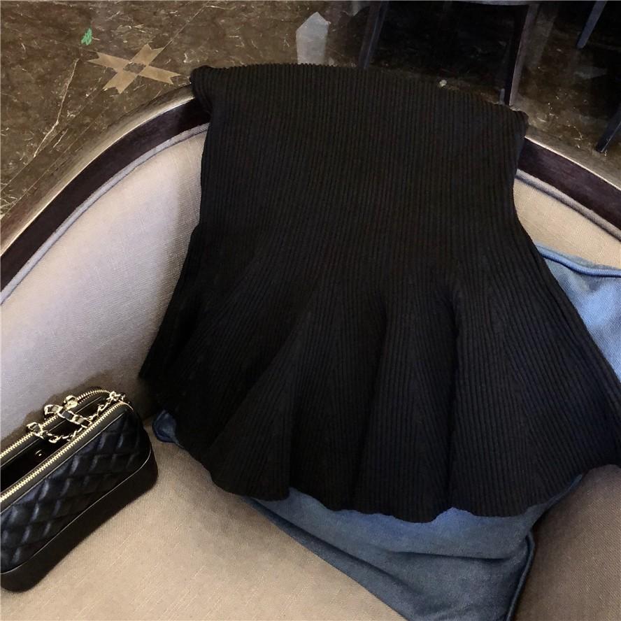 現貨❤️氣質顯瘦針織V字高領削肩無袖洋裝 高領洋裝 細針織洋裝 顯瘦洋裝 削肩洋裝 傘狀洋裝 正式洋裝 氣質洋裝-細節圖7