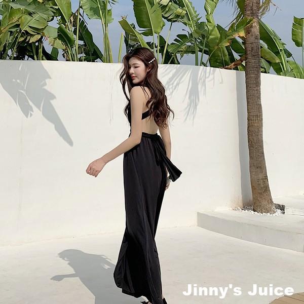 獨家現貨❤️交叉露背女神洋裝 洋裝 牛奶絲洋裝 渡假洋裝 露背洋裝 女神洋裝 長洋裝 海邊渡假 伴娘洋裝 長裙 長裙洋裝-細節圖4
