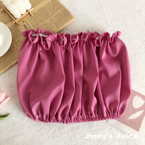 現貨 絲滑感甜美木耳邊平口背心 木耳邊背心 木耳邊上衣 平口上衣 平口背心 百搭背心 性感背心 小可愛 平口小可愛-細節圖5