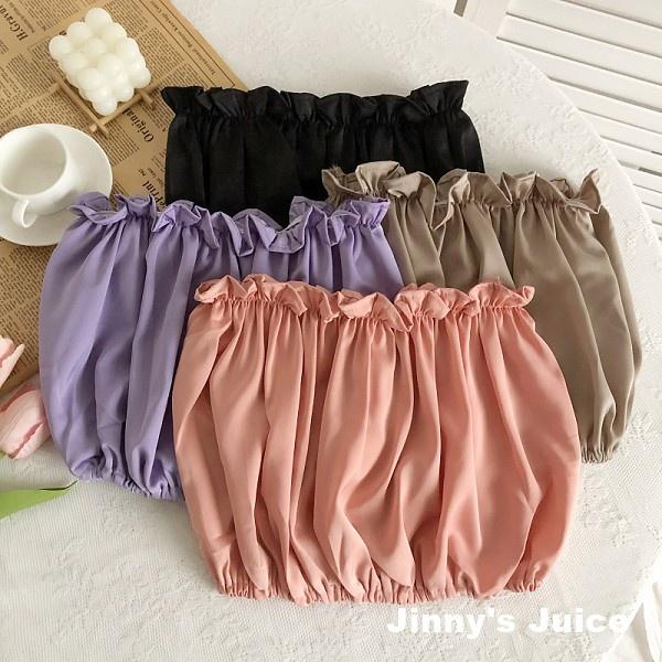 現貨 絲滑感甜美木耳邊平口背心 木耳邊背心 木耳邊上衣 平口上衣 平口背心 百搭背心 性感背心 小可愛 平口小可愛-細節圖7