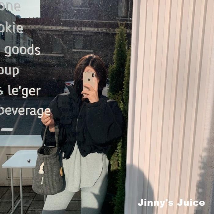 現貨 韓國抽繩短版澎澎外套 韓國外套 短版外套 風衣外套 澎澎外套 冬季外套 防風外套 羽絨外套 保暖外套 雲朵外套-細節圖5