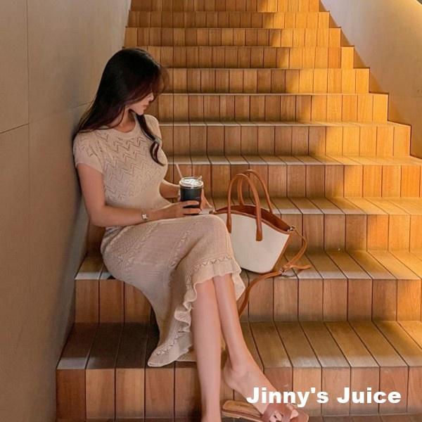 現貨 韓版氣質簍空蕾絲魚尾洋裝 附內搭 韓版洋裝 長裙洋裝 簍空洋裝 蕾絲洋裝 魚尾洋裝 氣質洋裝 針織洋裝-細節圖6