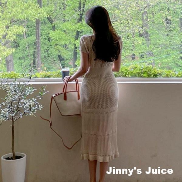 現貨 韓版氣質簍空蕾絲魚尾洋裝 附內搭 韓版洋裝 長裙洋裝 簍空洋裝 蕾絲洋裝 魚尾洋裝 氣質洋裝 針織洋裝-細節圖9