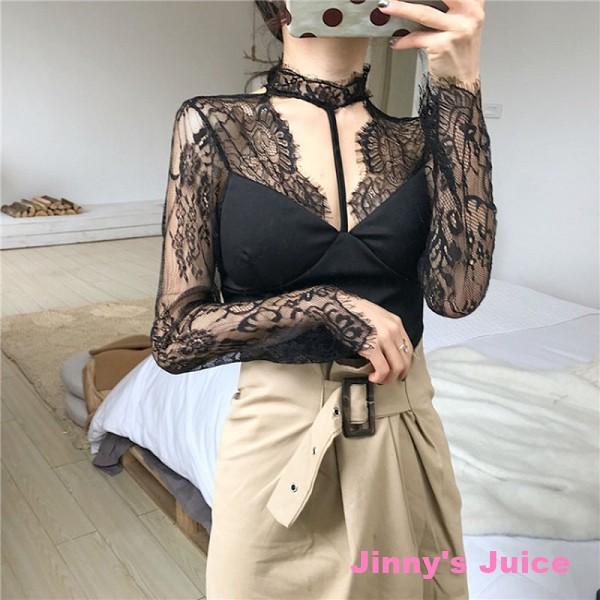 現貨 實拍❤️性感蕾絲Y字短版上衣 繞頸掛脖蕾絲上衣 短版上衣 性感上衣 蕾絲上衣 掛脖上衣 Y字上衣 蕾絲上衣-細節圖3